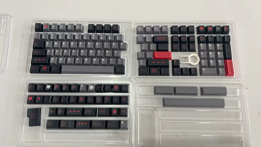 GMK Evil Dolch Keycaps 163 Keys ABS Double Shot Cherry Profile Keycaps Set for Cherry Gateron MX Switches Mechanical Keyboards