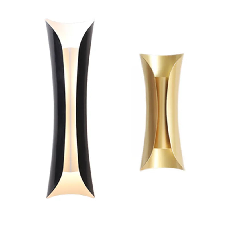 Classical Design Double Head Dustproof Outdoor Landscape Led Wall Light up and Down Round Cob Led Light for Bedroom Courtyard