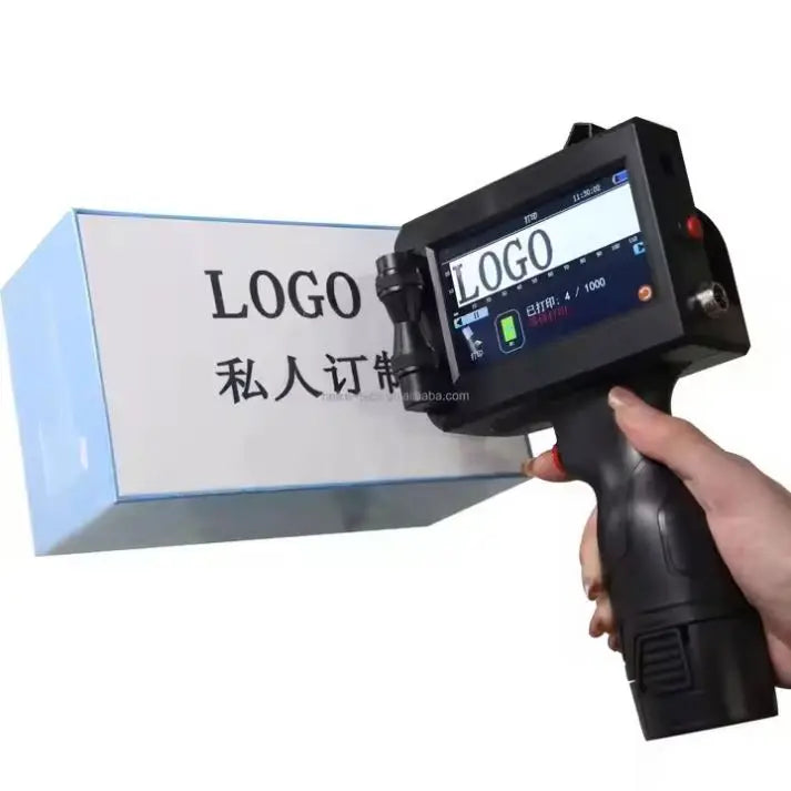 Handheld Inkjet Printer Kit Expiry Date Logo Portable Printer Touch Screen Printing Machine Plastic Glass Bottle Line Printing