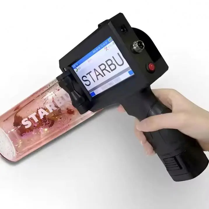 Handheld Inkjet Printer Kit Expiry Date Logo Portable Printer Touch Screen Printing Machine Plastic Glass Bottle Line Printing